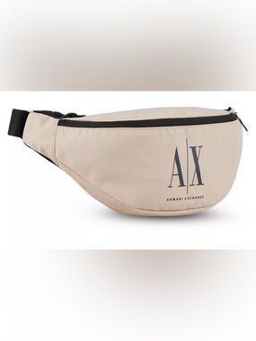 Armani Exchange beige Belt bag